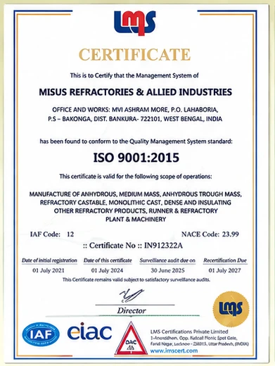 ISO 9001:2015 Certificate