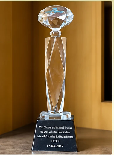 Manufacturing Excellence Crystal Trophy